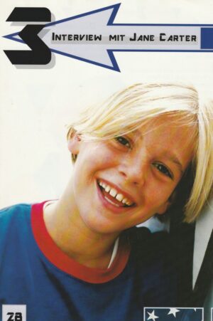 Aaron Carter teen magazine pinup young age 10 blue shirt Japan RIP