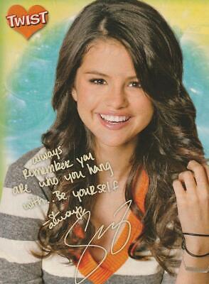 Selena Gomez teen magazine pinup clipping J-14 Twist smile