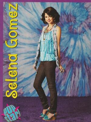 Selena Gomez teen magazine pinup clipping J-14 Twist M blue shirt Pop Star