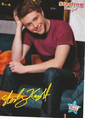 Sterling Knight teen magazine pinup clipping J-14 Twist M Tiger Beat open legs