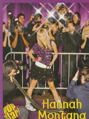 Miey Cyrus teen magazine pinup clipping Hannah Montana Pop Star black skirt pix