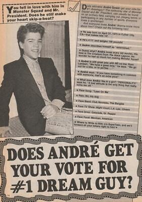 Andre Gower magazine pinup clipping Teen Machine number 1 vote pix teen idols