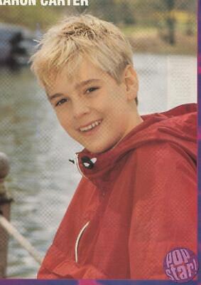 Aaron Carter magazine pinup clipping Popstar red jacket Rip