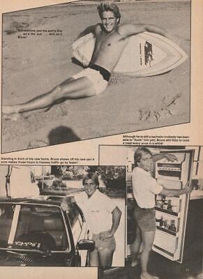 Bruce Penhall magazine pinup clipping shirtless barefoot teen beat