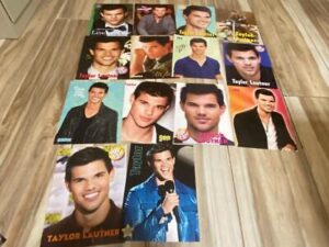 14 Taylor Lautner magazine pinup clippings lot Bop Tiger Beat Pop Star Abduction