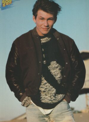 Christian Slater teen magazine pinup windy hair Bop teen idols