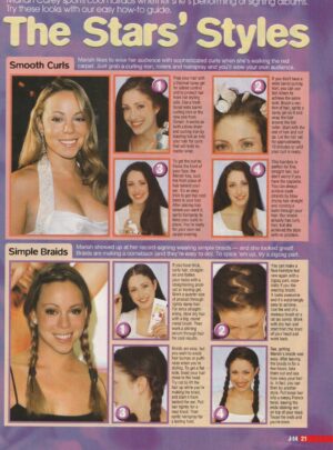 Mariah Carey teen magazine pinup star styles J-14