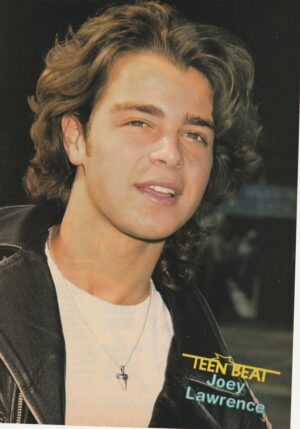 Joey Lawrence teen magazine pinup leather jacket Teen Beat