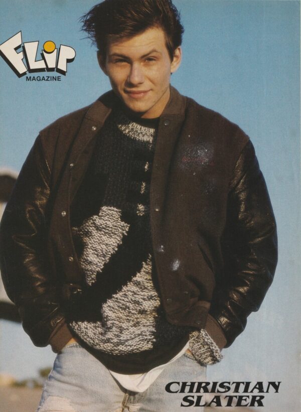 Jay Ferguson Christian Slater teen magazine pinup Flip close up rare - Image 2