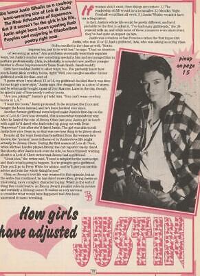 Justin Whalin teen magazine pinup clipping Lois and Clark girls adjusted Bop