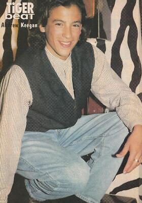 Andrew Keegan teen magazine pinup clipping Tiger Beat squatting jeans pix 90s