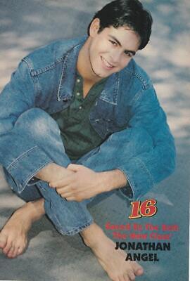 Jonathan Angel Dean Cain teen magazine pinup clipping barefoot Saved by the bell