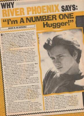 River Phoenix teen magazine pinup clipping number one hugger Teen Beat
