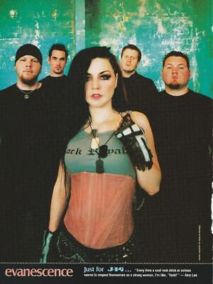 Evanescence Blink 182 teen magazine pinup clipping J-14 rockers pix