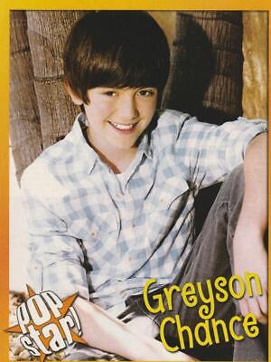 Greyson Chance teen magazine pinup clipping Oklahoma teen idol
