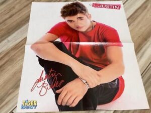 Justin Bieber Niall Horan teen magazine poster clipping One Direction Tiger Beat