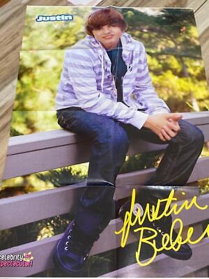 Justin Bieber teen magazine poster clipping teen idols double sided fence Bop