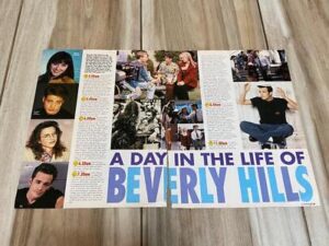 Luke Perry Shannen Doherty Jason Priestley magazine clipping Bravo 90210