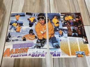 Aaron Carter magazine pinup clipping snow Bravo teen idols pix RIP