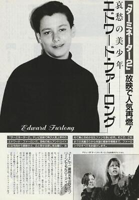 Edward Furlong magazine pinup clipping Japan Terimator 2 teen idols pix