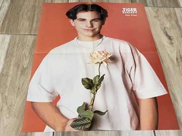 Rider Strong white shirt flower teen magazine poster
