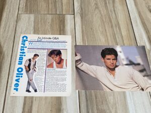 Christian Oliver teen magazine pinup clipping Rip Intimate Q and A Rip Saved by the Bell New Class