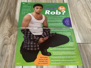 Robbie Williams Take That teen magazine clipping 2 page Everything changes