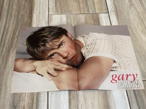Gary Barlow Take That teen magazine poster laying down Bravo hot pix
