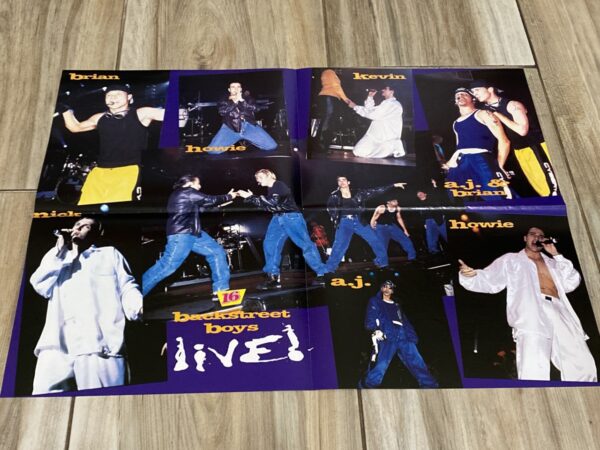 Backstreet Boys Spice Girls teen magazine poster live 16 mag boyband