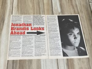 Jonathan Brandis teen magazine clipping Looks Ahead Teen Dream
