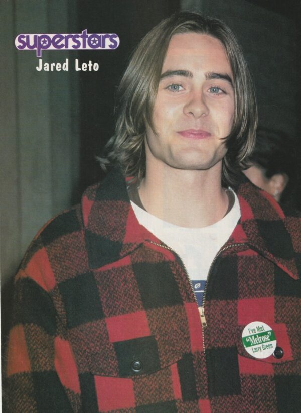 Jared Leto teen magazine pinup Super Stars smirk teen idols