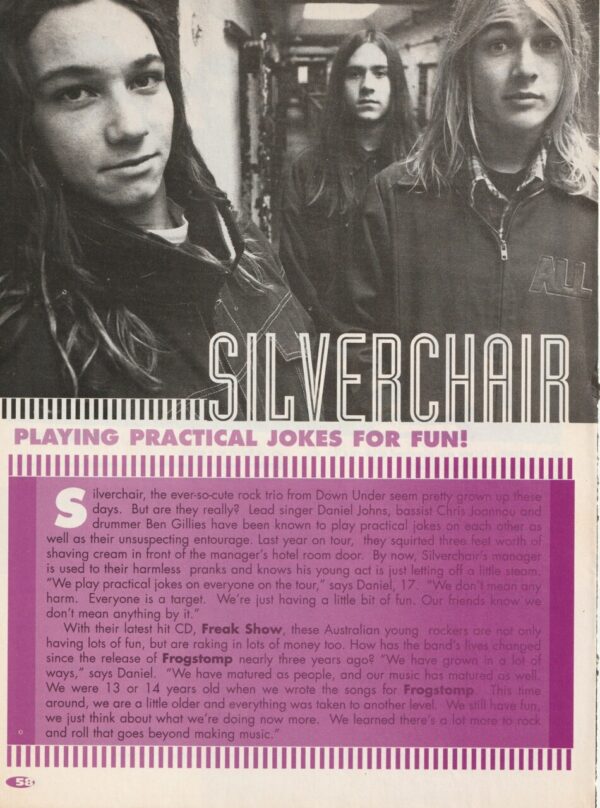 Silcerchair teen idols rock