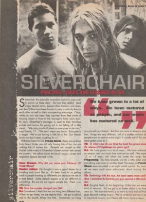 Silverchair teen magazine clipping lesson in life