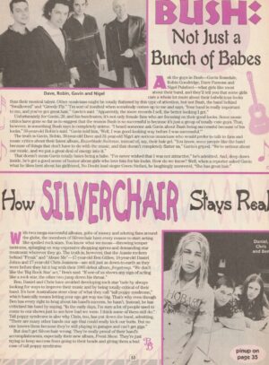Silverchair Bush teen magazine clipping stays Real BB