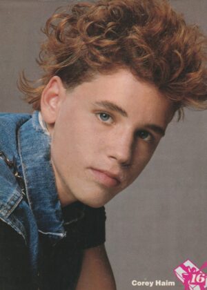 Corey Haim Debbie Gibson teen magazine pinup jean jackete 16 mag