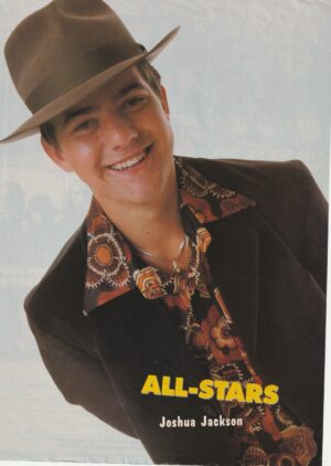 Joshua Jackson teen magazine pinup All-Stars hat
