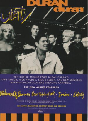 Duran Duran Jay Ferguson teen magazine pinup Album add Tommy Puett shirtless