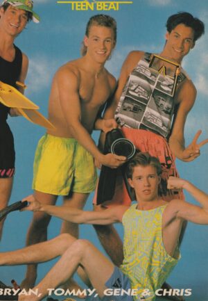 Tommy Puett Chris Young teen magazine pinup barefoot shirtless swimsuit Teen Beat