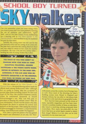 Jake Lloyd David Boreanaz teen magazine clipping Josh Hartnett SkyWalker Blas