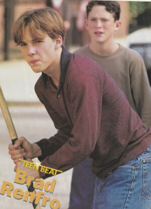 Brad Renfro Boyz 2 Men teen magazine pinup clipping Teen Beat baseball pix