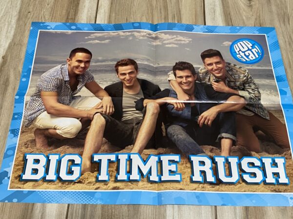 Big Time Rush Ross Lynch R5 band teen magazine poster barefoot beach Pop Star