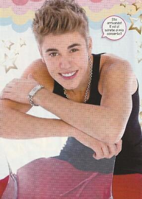 Justin Bieber teen magazine pinup clipping sexy muscles black shirt Pix Bop J-14