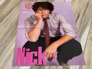 Jonas Brothers Nick Jonas teen magazine poster clipping squatting Teen Dream hot