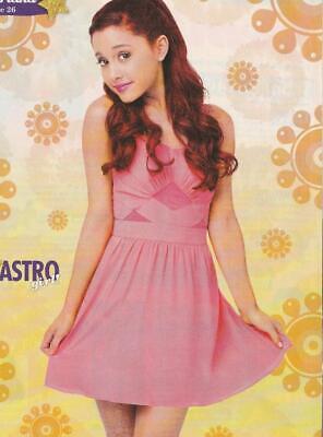 Ariana Grande teen magazine pinup clipping Tiger Beat M pink dress pop idols