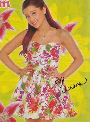 Ariana Grande teen magazine pinup clipping Tiger Beat M flower dress pop idols
