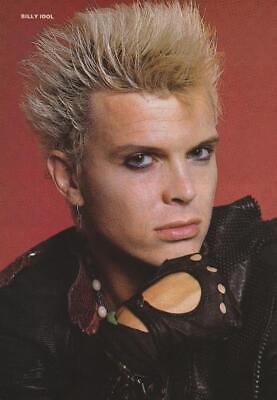 Billy Idol teen magazine pinup clipping leather gloves Teen Beat Rock Idols