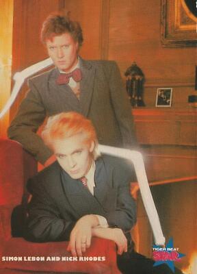 Duran Duran Simon Be Bon Nick Rhodes Marc Price teen magazine pinup clipping