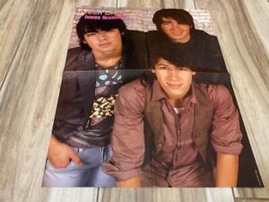 Jonas Brothers teen magazine poster clipping Teen Machine brick wall Bop pix