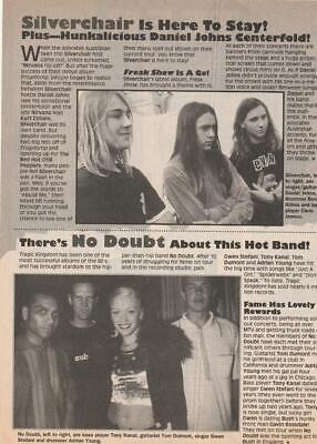 Silverchair No Doubt teen magazine pinup clipping Teen Beat here to stay