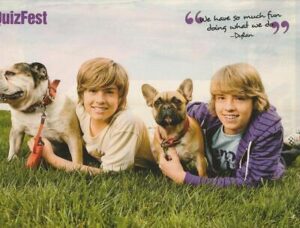 Cole Sprouse Dylan Sprouse teen magazine pinup clipping grass teen idols pix